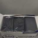 550 Pack Disposable Dental Bibs 13"x18", 3-Ply Waterproof Tattoo Bibs Sheet for Nail Salon, Dental Clinic, Feeding, Tattoo Shop (Black)