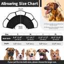 Allroaring Dog Cone Alternative, Soft Dog Cones for Large Dogs, Adjustable Doggie Recovery Cone Collar Comfy Pet Elizabethan Collars to Stop Licking for Wound Healing Care Spay Neuter, Black L