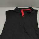 Men's Short Sleeve Casual Slim Fit Polo Shirts Basic Designed Classic Cut Cotton Shirts (X-Large, Black)