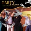 Sopu Make it Rain Money Gun Paper Playing Spary Money Toy Gun, Prop Money Gun Cash Gun Toy Party Supplies (Metallic Gold)