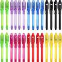 SCStyle Invisible Ink Pen 28Pcs with UV Light Magic Marker for Secret Messages, Writing Information for Birthdays, Easter, Halloween, Christmas Gifts for Students