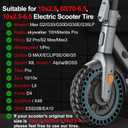 BANGTING 2PCS 60/70-6.5 Scooter Tire, 10x2.5 inch Tire Solid for Segway Ninebot Max G2 / G30 / G30D / G30E / G30E / G30LP / G30D II / G30 Max, 10x2.5-6.5 Tires Replacement for Electric Scooter (Blue)