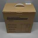 Single Serve Coffee Maker for K-Cup Pod and Grounds, Hot and Iced Coffee Maker, Strong Button Feature, 6 to 14oz Brew Sizes, 50oz Removable Reservoir, Fit 6.5" Mugs, Stainless Steel, White (11.2 Inch)