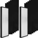 PUREBURG NEA-F1 Replacement Filter Compatible with Eureka Instant Clear NEA120 & Toshiba Smart WiFi Air Purifiers,2-Pack H13 HEPA Activated Carbon Pre-Filters