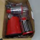 Geedel Rotary Cheese Grater, Kitchen Mandoline Vegetable Slicer with 3 Interchangeable Blades, Easy to Clean Grater for Fruit, Vegetables, Nuts (Red)