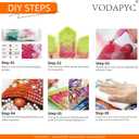 VODAPYC Saint Patrick's Day Diamond Art Hanging Kits for Adults, DIY Special Shaped Partial Diamonds Art Window Cling Pendant Ornament for Home Decor (Good Lucky)