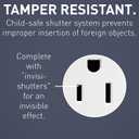 Legrand radiant 885TRWRWCC8 15 Amp 125V Outdoor Tamper Resistant Weather Resistant Residential Grade Decorator Duplex Receptacle Outlet, White (1 Count)