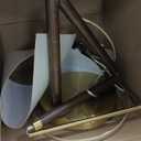 G-SAFAVA 63" Wood Floor Lamps for Living Room with Foot Switch Arc Tall Standing Lamp for Bedroom Mid Century Modern Corner Gold Floor Lamps for Office Nursery Industrial Reading Lamp, Walnut Brown