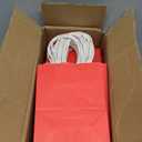 Bakepacker 100 Pcs Red Mini Paper Gift Bags with Handles 6"x4.5"x2.5" Party Favor Bags Multiple Uses (Mini size)