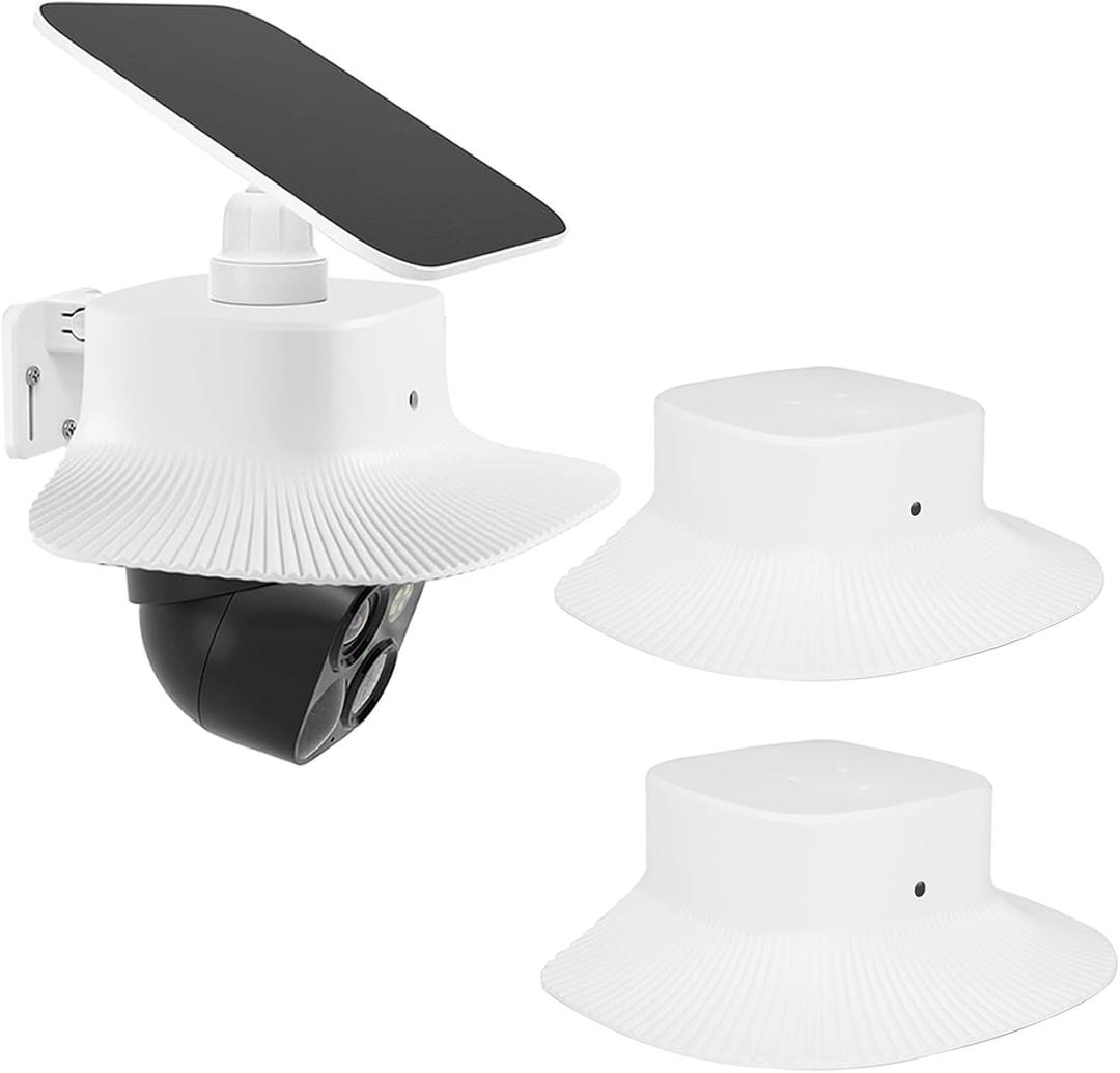Camera Rain Cover Only Compatible with Eufy Security SoloCam S340,Sun Shade Rain Shield Outdoor Camera Cover,Protective Cover for Security Cameras,Anti Glare Case,Quick Installation,2 Pack