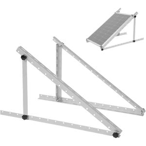 28" Solar Panel Mount Brackets Adjustable Solar Panel Tilt Mount Brackets for 50-200 Watts Solar Panel 2400Pa (Silver, 28, 1Sets)