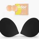 Niidor Adhesive Bra Strapless Ultra Sticky Invisible Push up Silicone Bra Multiple Colors Sizes Reusable for Backless Dress Size D