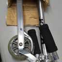 Razor AW Kick Scooter for Kids - Wheelie Bar, Lightweight, Foldable, Aluminum Frame, and Adjustable Handlebars (Clear/Black)