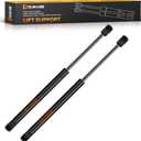 ST237M37 23 inch 37Lb/165N Gas Struts for Heavy lid, 23in Gas Shock for Undercover Tonneau Cover RV Side Door Pick-up Topper Cover Leer Canopy Glass Window Basement Door, 2Pcs