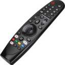 Voice Magic Remote for LG OLED QNED NanoCell Webos Smart TV Magic Remote Control Replacement AKB75855501 AN-MR20GA MR19BA MR21 MR22 MR23 MR24 GA GN GC MR18BA MR650A, with Pointer Function Black