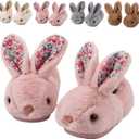 Toddler Rabbit Winter Slippers - Soft Plush Indoor Bunny Slippers for Girls & Boys