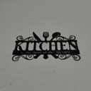 Metal Kitchen Wall Decor,Kitchen Signs Decoraions For Wall,Rustic Kitchen Decor Sign,Country Farmhouse Decoration for Kitchen or Dining Room,13.8x8.8 Inches (Black),BiaGift1126-2