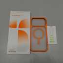 TORRAS Stronger Magnetic & Shockproof for iPhone 17 Pro Max Case, Fit for MagSafe, Military Grade Drop Protection, Camera Control, DIY Button, Slim for iPhone 17 Pro Max Case Translucent Orange