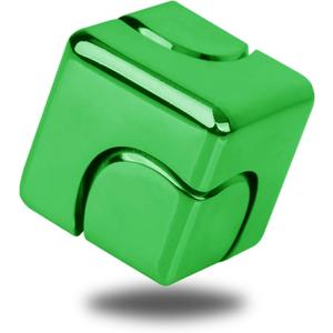 Fidget Spinner Toys Cube Adults, Easter Basket Stuffers for Teens Metal EDC Cool Desk Gadgets Office Toys Small Anxiety Figette Sensory Toy, ADHD Tool Fingears Figet Stress Valentine Gift for Boys (Green)