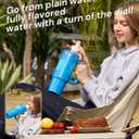 Tumbler Adapter for Stanley, Lid Adapter Compatible with Flavor Cartridges, Fits Stanley Quencher 30oz & 20oz H2.0 FlowState Tumblers, Leak Proof Lid Replacement (Azure)