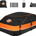 Sailnovo Aerodynamic Rooftop Cargo Carrier Bag, 20 Cubic Feet Waterproof Car Top Carrier for All Vehicles with/Without Racks, Holds Luggage for 4-6, Includes Anti-Slip Mat, Storage Bag, Luggage Lock