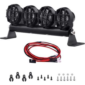 RC Car LED Light Bar 4 Led Lights Roof Lamp Headlight for RC Crawler Car