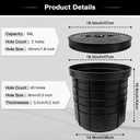 18.5" Large Size Perforated Sump Pump Basin with Lid, 18 Gal Heavy Duty Pre-Drilled Sump Pump Catch Basin Kit for Yard Drainage Systems, Basement & Crawl Space,Corrosion-Resistant Sump Pump Bucket 68L 