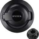 68250120AA Fuel Filler Door Cap Matte Black Gas Cover Cap Vapor Edition Compatible with 2008-2023 Dodge Challenger