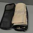 BAGAIL 4 Set/6 Set/8 Set Compression Packing Cubes Travel Accessories Expandable Packing Organizers (Half Mesh, 6-Beige)
