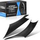 WEILEITE Interior Door Pull Sticky Handle Cover Accessories Fit for BMW 3 4 Series 318,320,328,330,335,M3 F30/F31/F34/F80 2012-2018 418,420,428,430,435,440,M4 F32/F33/F36/F82/F83 2013-2019(Black) (Left Front & Right Front Handle Cover)