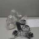 SADUENFR Black Pendant Lights Kitchen Island 2 Pack, Modern Glass Pendant Light Fixtures with Hammered Glass and Rods, Adjustable Small Hanging Light for Kitchen Sink Dining Room Bathroom