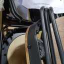 Andeworld Metal Bar Stools Set of 4, 30 inch Bar Height Barstools with Backs Farmhouse Modern High Back Bar Stools with Larger Seat Kitchen Dining Bar Chairs,Matte Black