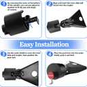Trailer Hitch Locks for 2 5/16" & 2" & 1 7/8" Couplers, Heavy-Duty Coupler Lock, 2025 Universal Anti Theft Steel Tongue Lock for Boat, RV, Trailers, Camper