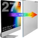 Anti Blue Light & Anti Glare Screen Protector,27-28 Inch Monitor Screen Protector for Eyes Strain,Hanging Computer Screen Blue Light Blocker for LCD TV PC Monitors(1 Pack: 27"-28" Diagonal)