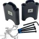 Aerobar Riser Kit Compatible with Profile Design  70mm Height Adjustment for T+ Carbon, T+ Aluminum, ZBS, Sonic Ergo, Supersonic Ergo, J2/J3/J4, Subsonic Brackets  31.8mm Clamp, Black