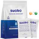 Silica Gel Packets, 100 Gram 20 Packs Moisture Absorbers with Color Indicating, Food Safe Desiccant Packs for Storage, Silica Packets for Foods, Electronics, Closet, 3D Filaments