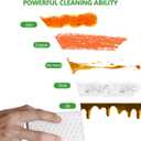 Magic Eraser Sponges 60 Pack, Extra Dense (2X Density), Heavy Duty Cleaning Sponges for Kitchen, Bathroom, Wall, Melamine Foam Pads for Tough Stains, No Scratching