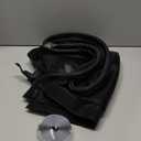 Upgraded Magnetic Screen Door Mesh, Full Strip Magnets, Heavy Duty Fiberglass Mesh, Door Screen Magnetic Closure for Single Door Size 32 x 80 Inch, Screen Door Size 35 x 82 Black