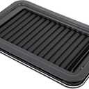 Lippert Components 806621 Thin Shade Complete Window Kit for RV Entry Doors, Black