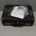 Vinyl Record Player Bluetooth Turntable 3-Speed Suitcase Portable Vintage Belt-Driven Record Player with Built-in Speakers RCA Line Out AUX in Headphone Jack LP Recording to Convert Records to MP3