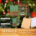 2 x HEXMOZ Golf Christmas Ornaments 2025 - Christmas Golf Gifts for Men - Golfing Gifts for Golfers, Players, Fans - Cool Sports Present Ideas, Holiday Tree Decorations - Xmas Ornaments