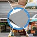 Threshold Ramps for Doorways Self-Adhesive 40'' L Floor Transition Strips 4/5" Rise Ramps for Wheelchairs for Home, Door Threshold for Home Steps (Grey) (Gray)