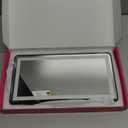 Car Sun Visor Vanity Mirror with Lights, Rechargeable Car Makeup Mirror Accessories, Birthday Gifts for Women Girl, 3 Light Modes, Dimmable Touch Led Screen, Universal for Car Truck (Black)