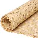 Storystore Rattan Webbing Roll, 16.5" Wx40 L Woven Open Rattan Mesh PE Cane Webbing for DIY Home Decor Projects, Synthetic Rattan for Furniture, Chair, Cabinet, Ceiling, Bed, Door