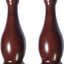 Wood Bedpost Finials Decorative Newel Post Cap Bed Post Finial for Bed Rod Topper Wooden Finial Cap, Classic Dark Brown Cap for Bedpost (Walnut 8.5 inch)