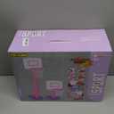 Toddler Pink Basketball Hoop for Age 1-3, Adjustable Kids Basketball Hoop with 3 Balls Indoor Outdoor Play Mini Poolside Basketball Goal Sport Toys Birthday Easter Gift for 1 2 3 4 Year Old Baby Girl