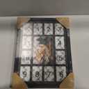 School Years Picture Frame K-12 Day Graduation Photo Collage Black Frame with Mat, Displays One 5x7 Photo and Twelve 2.5x3.5 Pictures, Pack of 2