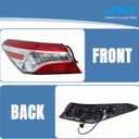 LABLT Driver Side Tail Light Assembly Replacement for Camry XSE/XLE 2018 2019 2020 Left Side Tail Light Assembly Replacement for 81560-06730 8156006730