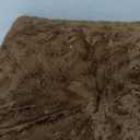 KSIIA Washable Dog Bed Deluxe Plush Dog Crate Beds Comfy Kennel Pad Anti-Slip Pet Sleeping Mat for Large, Jumbo, Medium, Small Dogs Breeds, 29" x 21", Brown