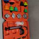 14PCS Pressure Leak Tester Tool Kit, Radiator Pump Pressure Tester for Automotive Cooling System, Water Tank Leakage Detection Tool Set